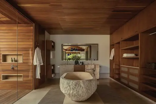 Vista de la alberca y la naturaleza